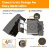 30w Wall Pack Led Lighting 5000k Ip65 120lmw Cut Off Adjustable With Etl Dlc Certificated For Replace 175w Matel Halide 5
