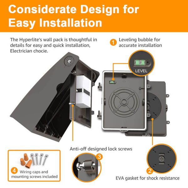 30w Wall Pack Led Lighting 5000k Ip65 120lmw Cut Off Adjustable With Etl Dlc Certificated For Replace 175w Matel Halide 5